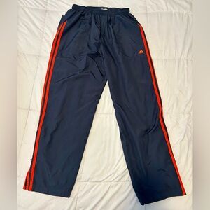 Vintage Adidas Windbreaker Pants Gray Athletic Track ClimaProof